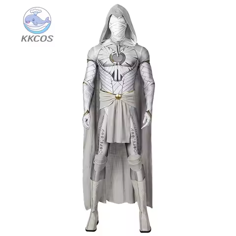 Movie Adult Men Moon Superhero Knight Marc Battle Suits Jumpsuits Cosplay Costume Halloween Party Su