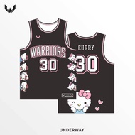 [ Free Custom Namenumber ] Cartoon Hello Kitty Student Basketball Jersey Curry Jersey Kitty Cat Trai