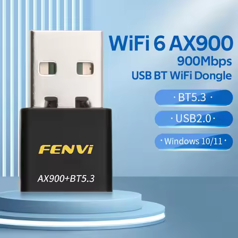 Fenvi WiFi 6 AX900 BT5.3 USB WiFi Adapter 802.11ax Dual Band 2.4G/5GHz WiFi Card USB Dongle Drive Fr