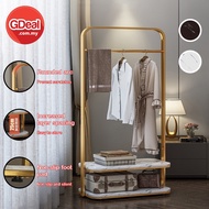 GDeal Light Luxury Wrought Iron Hanger Floor Bedroom Coat Rack Multi Functional Iron Hanger