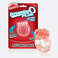 TheScreamingO - Plus Disposable Vibrating Erection Cock Ring (Orange) Sex Toys for Men