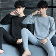 加绒加厚/薄保暖内衣男士秋衣秋裤套装保暖衣青少年学生睡衣男冬Fleece-lined Thickened/Thin Thermal Underwear Men's Autumn Clothes3e5x