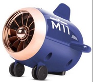 M11迷你復古小飛機藍芽喇叭 藍芽音響 藍色便攜式小喇叭袋裝