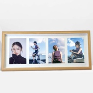 6 Inch Collage Photo Frame 4R Gambar Wooden Vintage Minimalist Wall Wedding Triptych Picture Frame