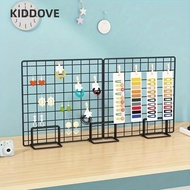 KIDDOVE Storage Rack, Grid Grid Frame Display Rack, Modern with Base Metal Jewelry Booth Rack For Gr