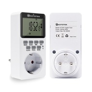 Diskon EU Plug Electronic Digital Timer Switch Kitchen Timer Outlet 23