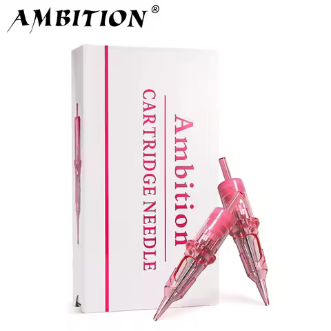 AMBITION Tattoo Cartridge Mix Needles Round Liner Disposable Box of 20pcs for Tattoo Rotary Pen Tatt