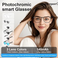 NOVAGEAR​ Bluetooth Glasses, with Bluetooth Music Streaming Hands-Free AI Translator Smart Glasses, 