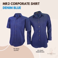 CLEARANCE Denim BLUE MR2 Corporate Shirt Baju Korporat Kosong Lelaki & Perempuan FD-826Q FD-926Q