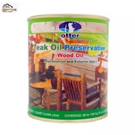 Otter Teak Oil Preservative Wood Oil (For Interior & Exterior Use) 1 Quart (0.94L)