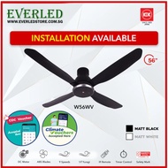 [FREE INSTALLATION] KDK DC W56WV w/ Remote Control (suitable for low ceiling; 2.5m-3m)