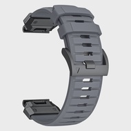 QuickFit 22 มม.26 มม.Fluororubber สําหรับ Garmin Fenix 7X 7 6 6X Pro Epix Pro Gen 2 47 มม.51 มม. // 