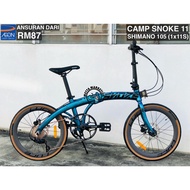 CAMP SNOKE 11 20" PLUS (451) (FREE POSTAGE ) SHIMANO 105 11 SPEED  FOLDING BIKE BICYCLE BASIKAL LIPAT