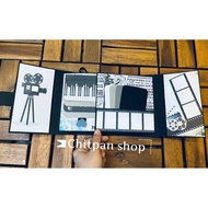 (Free photo printing) handmade photo Album - scrapbook farewell gift, meaningful colleague hand divi