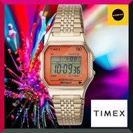 [TIMEX] Watch Timex Timex 80 Orange Dial Brass Acrylic Quartz Digital Digital Digital 30MM America America Watch TW2V19500 Gold