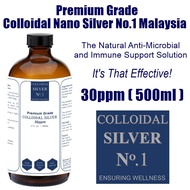 Colloidal Silver No.1 Premium Grade Colloidal Nano Silver Solution 30ppm (500ml) / Air Nano Perak