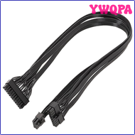 YWQPA สายสายเคเบิลไฟ ATX 18 + 10พินเป็น24พินสายกำลังไฟ PSU แบบแยกส่วนสำหรับ CORSAIR RMx Series RM100