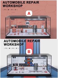 ****預訂 pre-order****   MoreArt匯藝 MA 1:64 場景 維修車間 粉豬Pinkpig Martini