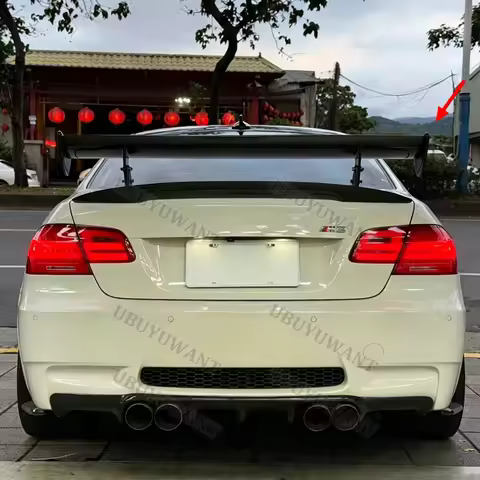 For BMW 1M M3 E82 E87 E90 E92 E93 F30 F10 GTS Carbon Fiber Car Rear Roof Spoiler 2009+