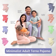 Plain Adult Terno Pajama Family Christmas New Year Matchy Outfit Coordinate Set Sleepwear Family Mat