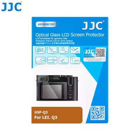 JJC Q3 Tempered Glass Camera Screen Protector for Guard Film for LEICA Q3 43 Q3 Digital Camera Scree