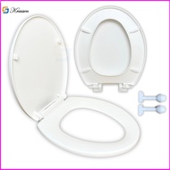 KS.15 Free-falling toilet lid, round bulb, size 36x44cm+-1. Milk white, replacement for 2-piece tank