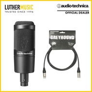 [OFFICIAL DEALER] Audio Technica AT2035 Condenser Microphone with 2m Klotz Supreme Microphone Cable Bundle
