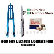 Front Fork & Exhaust & Contact Point Suzuki FR80