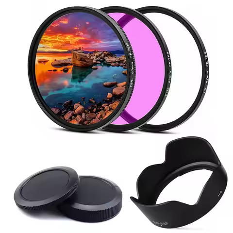 Bayonet EW60F Lens Hood UV FLD CPL Filter Camera Body Rear Lens Cap For Canon RF-S 18-150mm IS STM L