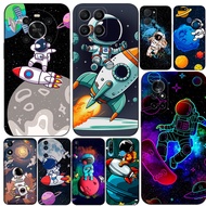 Case For Huawei y6 y7 2018 Honor 8A 8S Prime play 3e Phone Cover Soft Silicon Hello Astronaut