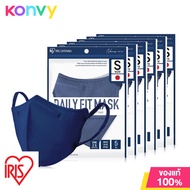 [แพ็คหก] IRIS OHYAMA Disposable Face Mask Daily Fit Mask Size S 5pcs #Navy หน้ากากอนามัยสีน้ำเงิน