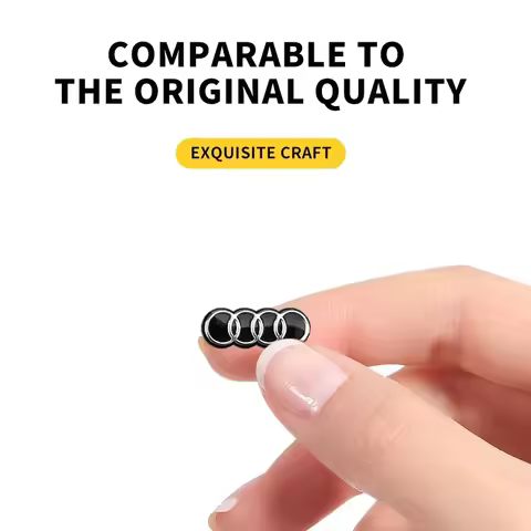 16mm 5/10pcs car emblem sticker car control key logo For Audi A1 A3 8L 8V 8P A4 B5 B6 B7 B8 B9 A5 A6