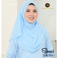 Shawl Chiffon Eksklusif Baby Blue by Habibi Boutique