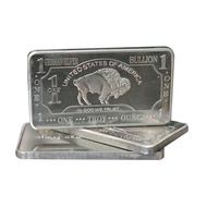 1 oz One Troy Ounce USA American Buffalo German Silver Bar (Design 1) 1oz