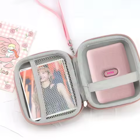 For Fujifilm Instax Mini Link /Liplay /EVO/ SP-2 Printer Carrying Shockproof Case Bag Mesh Pocket fi