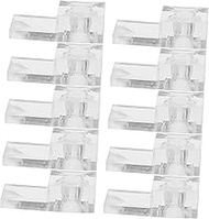 Gadpiparty 20 Sets Mirror Glass Clip Wall Clips Mirror Hooks Wall Hanging Kit Picture Hanging Kit Glass Retainer Clips Mirror Clips Mirror Mount Mirror Hangers Mirror Brackets Mirror