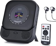 August SE15 Portable CD Player with Bluetooth 5.3, USB Port, 3.5mm AUX In/Out, 6W Stereo Speaker for