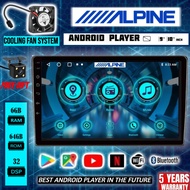 [12GB RAM+256GB ROM] QLED ALPINE Android Player 9"10" inch Quad Core Car Multimedia MP5 Player WIFI