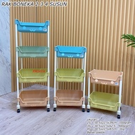 4 - 3 - 2 TIER DOLL RACK || PORTABLE DOLL RACK + WHEELS || MULTIPURPOSE PUSH RACK || 3-Tier Push Dol