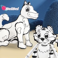 BEIBEI ศิลปะเติมสี ของเล่นภาพวาดระบายสีพองลมสำหรับ3D กราฟฟิตี สัตว์สัตว์สัตว์ ของเล่นวาดรูปสำหรับเด็ก ตลกๆ กระต่ายกระต่ายกระต่าย เด็ก/เด็ก/เด็กวัยหัดเดิน