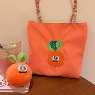 Spike May Day Concert Merchandise Carrot Canvas Bag Embroidered Handbag Portable Lunch Outing Handba