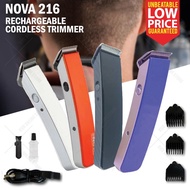 Nova NS-216 Rechargeable Cordless Hair Trimmer Shaver Cutter Clipper / Pencukur Rambut