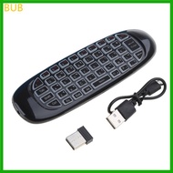 BUB C120  7 Backlight Fly Air Mouse  Backlit Keyboard G64 Rechargeable