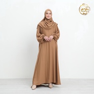 Jubah muslimah gamis dress/ Tunik Blouse kekini/ Nidia Abaya Set Phasmina OverSize | Simple Pakaian muslim wanita/ By AM