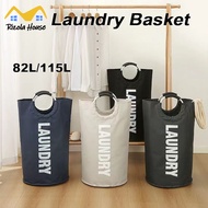 【SG】82 L/115L Large Laundry Basket Double Oxford fabric Waterproof  Foldable Laundry Bag Dirty Cloth