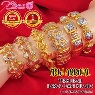 Elena Emas Bangkok Gelang Tangan Dewasa/Budak Emas Sadur (ETB250)(ETB251)(ETB252)(ETB253)(ETB254)(ET