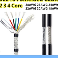 2Meter 2464 Shielded Cable 28AWG-18AWG 2 3 4 Core Dual Isolation Control Cable Channel Audio Cable M