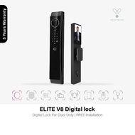 FREE Installation | Elite V8 Facial Recognition Door Digital Lock with sync and DUAL Fingerprint