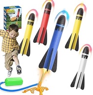 Rocket Toy for Children, Toy Rocket Launches up to 100 Feet, Outdoor Toy for Children, Foam, Rocket 