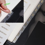 CYBERLINX Diary Book Sticker Stationery PVC Notebook Sticker Separator Page Binding Supplies Loose L